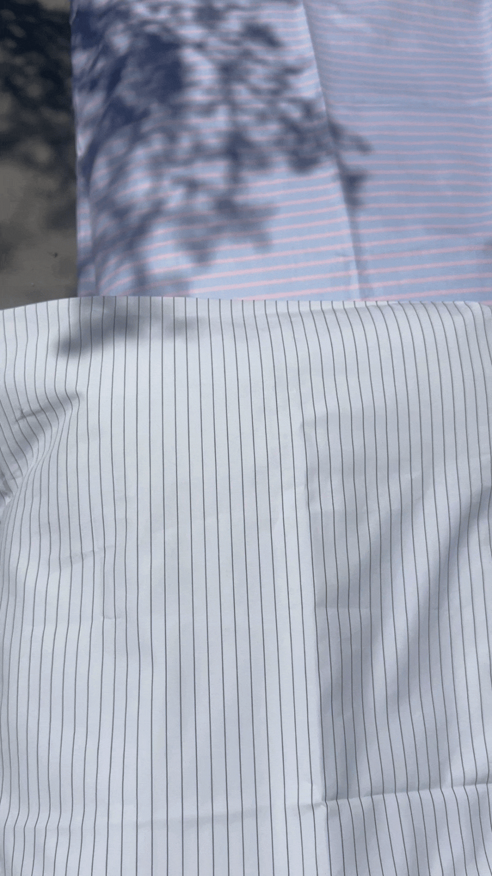 B/W Stripes Standard Pillow Case Pair